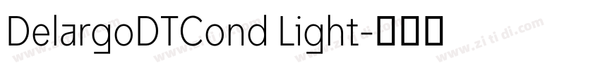 DelargoDTCond Light字体转换